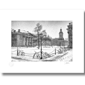 Trinity College Dublin, Winter Scene | Signature Print | Patrick Donald